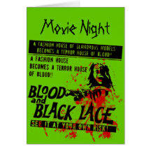 Vintage Move Night Greeting Card