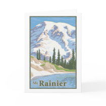 Vintage Mt. Rainier Greeting Card