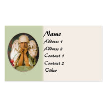 Vintage Mucha Lady Business Card