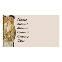 Vintage Mucha Lady Business Card
