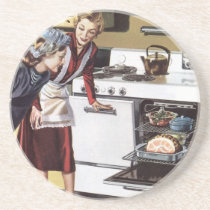 Vintage Mum in the Kitchen Cooking Easter Ham