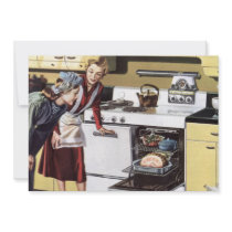 Vintage Mum in the Kitchen Cooking Easter Ham