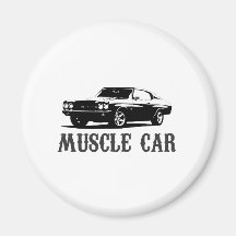 vintage muscle car fridge magnets
