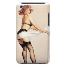 Vintage Naughty Fitness Guru Pin Up Girl Barely There iPod Cover