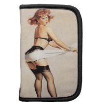 Vintage Naughty Fitness Guru Pin Up Girl Organizer