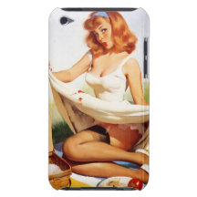 Vintage Naughty Picnic Pin Up Girl iPod Touch Cover