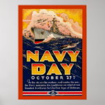 Vintage Navy Day Poster posters