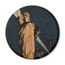 Vintage New York City Fridge Magnets
