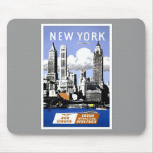 Vintage New York City Travel Mouse Pads