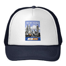 Vintage New York City Travel Trucker Hats