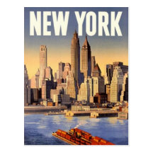 Vintage New York City, USA - Post Card