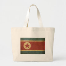Vintage North Korea Flag Bag