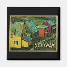 Vintage Norway Magnets