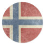 Vintage Norway Round Stickers
