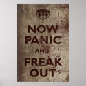Vintage Now Panic & Freak Out posters