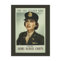 Vintage Nurse Corps Postcard