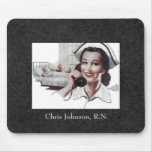 "Vintage Nurse - Customizable" Mousepad