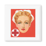 Vintage Nurse Refrigerator Magnets