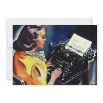 Vintage Office Party Invitation