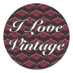 Vintage Ogee Red Berries stickers
