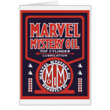 Vintage Oil sign reproduction Greeting Card