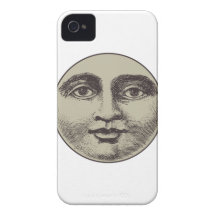 vintage old face vo1 Case-Mate iPhone 4 cases