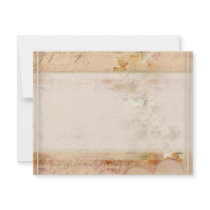 Vintage, old fashioned design personalised invitations