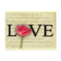 Vintage Old Fashioned Love Post Cards