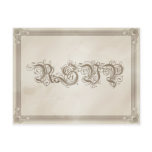 Vintage Old Fashioned Poster Style RSVP Postcard