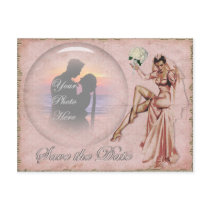 Vintage Old Fashioned Wedding Bride Save the Date