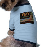 Vintage Old Retro Crate Product Goods Label Citrus pet clothing