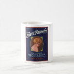 Vintage Old Retro Crate Product Goods Label Veggie Mugs