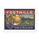 Vintage Old Retro Crate Product Goods Labels Pears