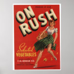 Vintage Old Sex Sells Vegetables Crate Labels posters