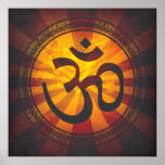 Vintage Om Symbol Print