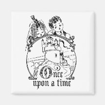 Vintage Once Upon a Time Apparel, Decor, and Gifts Magnet
