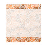 Vintage orange roses Notepad