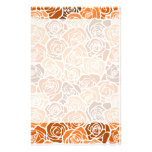 Vintage orange roses Stationery