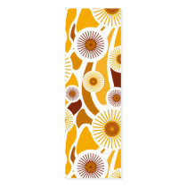 Vintage orange sunflower pattern business cards