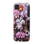 Vintage Orchid Floral art Case-Mate iPhone 4 Case
