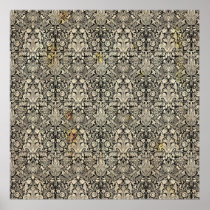 Vintage Ornamental Art Noveau Poster Art Print