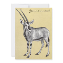 Vintage Oryx Invitation