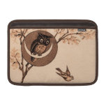 Vintage Owl in Moon MacBook Air Sleeve