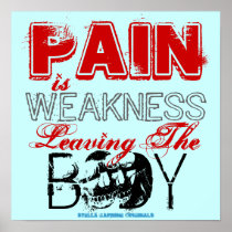 Vintage PAIN IS WEAKNESS LEAVING THE BODY Soldier