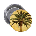 Vintage Palm Tree - Tropical Customised Template Pinback Button