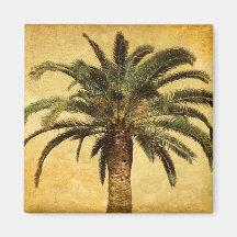 Vintage Palm Tree - Tropical Customised Template Magnet