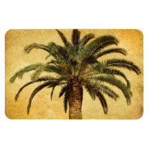 Vintage Palm Tree - Tropical Customised Template Vinyl Magnets