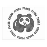 Vintage Panda Postcard