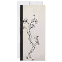 vintage paper flower bookmark