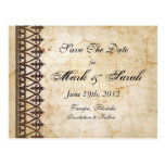 Vintage Parchment Collection Save The Date Post Card